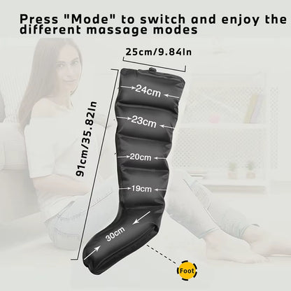 Air Compression Circulation Leg Massage Air Pressure Recovery Boots Power Pump Lymphatic Drainage Device Professional Athletes
